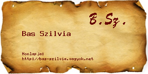 Bas Szilvia névjegykártya